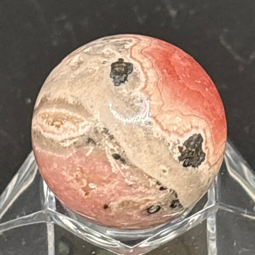 Beautiful Mini Rhodochrosite Sphere - Picture 3 of 8